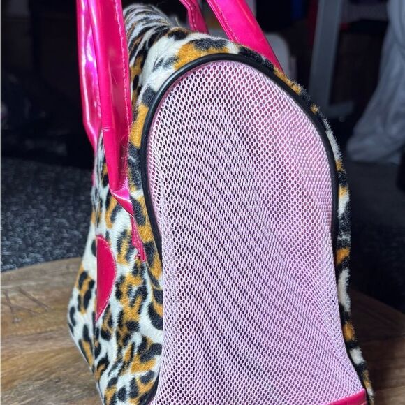 9” Pucci Pups Battat Leopard Print Heart Plush Stuffed Animal Carrier EPC - Picture 5 of 9